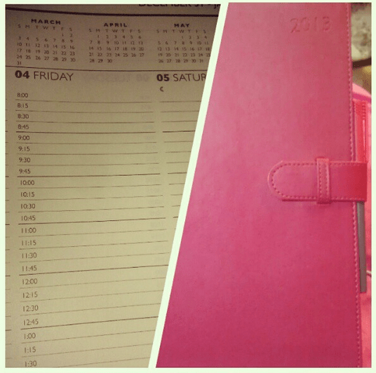 My OCD planner