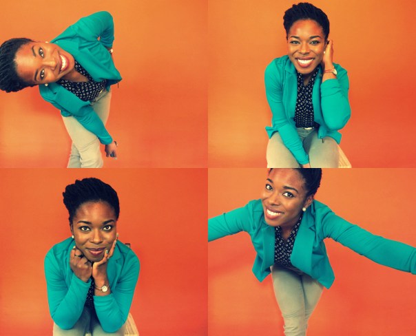 happy orange collage